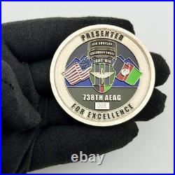 738th AEAG Challenge Coin TAAC-Air Afghanistan Air Advisor #008 RARE