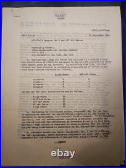 7 PAGES U. S. Army Air Forces letters dated September 13, 1944, Aps-15 Air Force