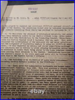 7 PAGES U. S. Army Air Forces letters dated September 13, 1944, Aps-15 Air Force