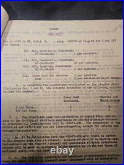 7 PAGES U. S. Army Air Forces letters dated September 13, 1944, Aps-15 Air Force