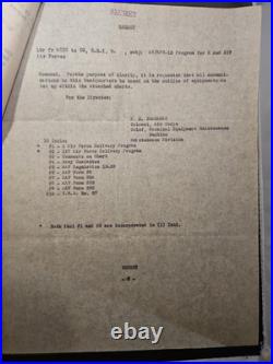 7 PAGES U. S. Army Air Forces letters dated September 13, 1944, Aps-15 Air Force