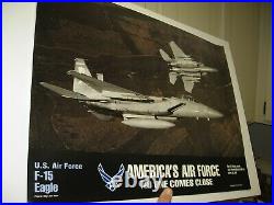 8-RARE 1997 USAF 50th Annv. Lithographs 24 x 18 F-15, F-22, F-16, C-17, MH-53m