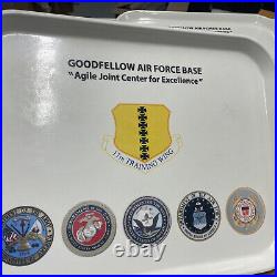 8 Vintage Cambro Camtray GOODFELLOW TECHNICAL TRAINING CENTER Food Trays US AFB