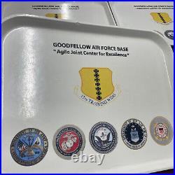 8 Vintage Cambro Camtray GOODFELLOW TECHNICAL TRAINING CENTER Food Trays US AFB