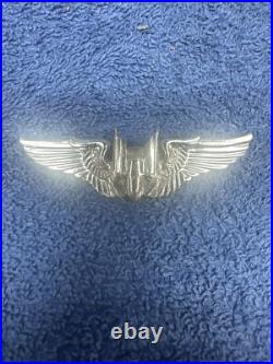9 World War II United States Air Force Sterling Silver Wing Pins