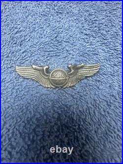 9 World War II United States Air Force Sterling Silver Wing Pins
