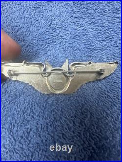 9 World War II United States Air Force Sterling Silver Wing Pins