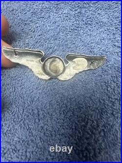 9 World War II United States Air Force Sterling Silver Wing Pins