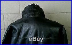 A2 USAF Flyers Leather Jacket Air Force Bomber XL Tall Black