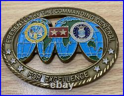 AAFES Presented By Commanding General 2 Star Challenge Coin Army Air Force Rare