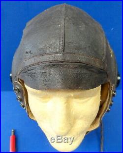 ARMY AIR FORCES TYPE A-11 FLYING HELMET WithRECEIVERS