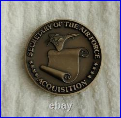 AUTHENTIC DOD DOW SECRETARY OF THE AIR FORCE for ACQUISITION RARE CHALLENGE COIN