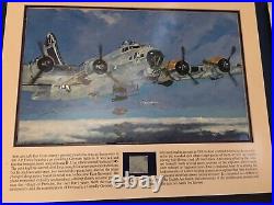 AUTHENTIC WWII ARTIFACTS US 8th AIR FORCE EUROPEAN Litho-Patch-Stamps-Litho-B-17 AUTHENTIC WWII ARTIFACTS US 8th AIR FORCE EUROPEAN Litho-Patch-Stamps-Litho-B-17