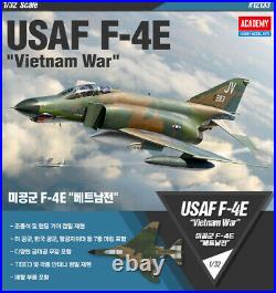 Academy 1/32 USAF F-4E Vietnam War Phantom Aircraft Plastic model kit #12133