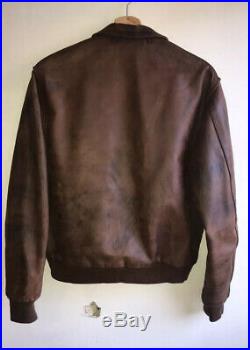 Aero A-2 Horsehide (unknown Maker Model) Leather Jacket USAF WW2 Size 42