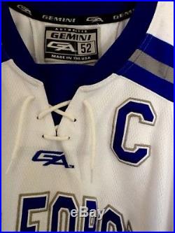 Air Force Academy Falcons Game Worn Hockey Jersey 2016-17 Dylan Abood Gemini 52