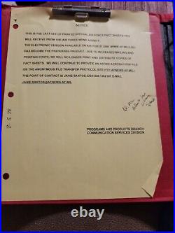 Air Force Collection Of Fact Sheets and Historical Aircraft Manual