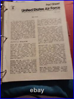 Air Force Collection Of Fact Sheets and Historical Aircraft Manual