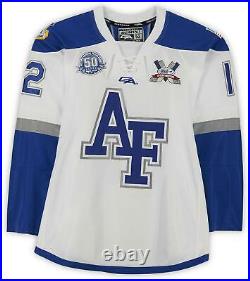 Air Force Falcons Team-Issued #12 White Jersey with USAF Patch from