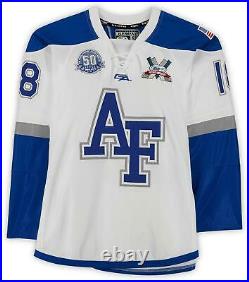 Air Force Falcons Team-Issued #18 White Jersey with USAF Patch from