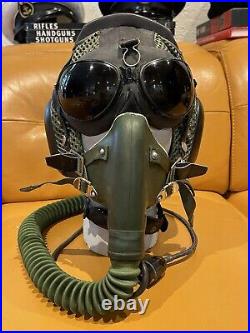 Air Force Fighter Pilot Helmet Goggles + Breathing Mask