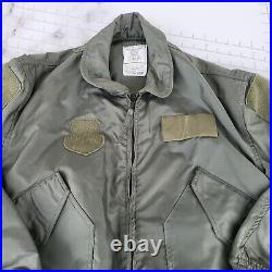 Air Force Jacket Size Large Green Summer Type CWU 36/P Flyers Coat Aramid
