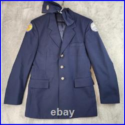 Air Force Junior ROTC Uniform Set Jacket 38R Pants 33R Shirt 16 Tie Vintage 82