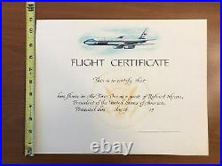 Air Force One / Blank AF#1 Fight Certificate / President Richard M. Nixon