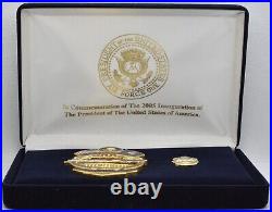 Air Force One George Bush USAF Presidential Inauguration Badge and Pin Set