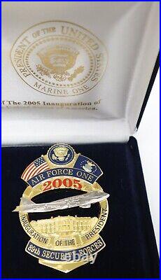 Air Force One Marine one 2005 George Bush USAF Presidential commemorative Badges