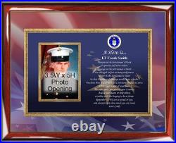 Air Force Picture Frame Personalized USAF Photo Military Promotion Retirement