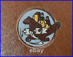 Air Force SQUADRON PATCH on Book with Training Documents ALASKA ca. 1950 51