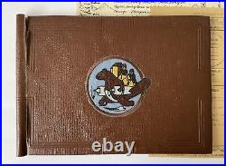 Air Force SQUADRON PATCH on Book with Training Documents ALASKA ca. 1950 51