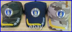 Air Force United States 90 Cap 3 Colors Embroidery Design 100 % Acrylics