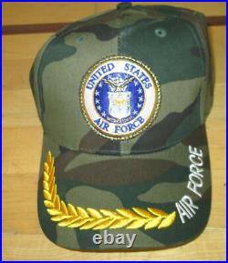 Air Force United States 90 Cap 3 Colors Embroidery Design 100 % Acrylics