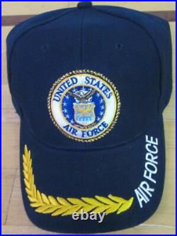 Air Force United States 90 Cap 3 Colors Embroidery Design 100 % Acrylics