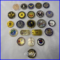 Amazing 23 Challenge Coins. USAF. Awarded By Commander And The Prestigious. USA