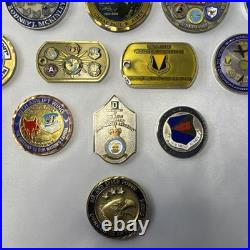 Amazing 23 Challenge Coins. USAF. Awarded By Commander And The Prestigious. USA