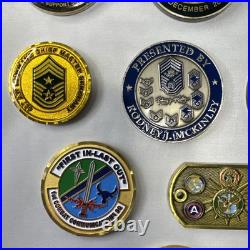 Amazing 23 Challenge Coins. USAF. Awarded By Commander And The Prestigious. USA