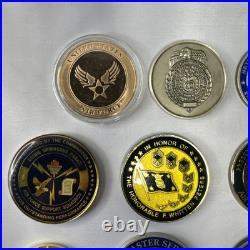 Amazing 23 Challenge Coins. USAF. Awarded By Commander And The Prestigious. USA