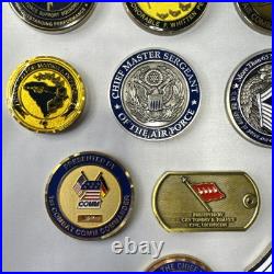 Amazing 23 Challenge Coins. USAF. Awarded By Commander And The Prestigious. USA