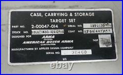American Bosch Arma (Arma Division) Military/Air Force Storage Case Memorabilia