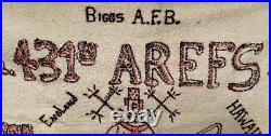 Antique 431 AREFS A. F. B. Biggs Air Force Base Beach Towel Art Signed Jack Daniel