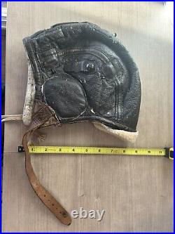 Antique Air Force Leather Helmet