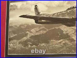 Antique Aviation Photograph WW2 United States Air Forced Aerial Sky Landscape