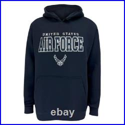 Armed Forces Gear United States Air Force Tackle Twill Embroidered Hood, Navy