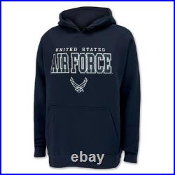 Armed Forces Gear United States Air Force Tackle Twill Embroidered Hood, Navy