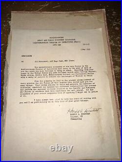 Army Air Force Mediterranean HQ Comm. May 5th 1945 Victory