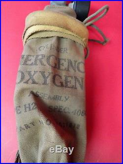 Army Air Forces Type H-1 Emergency Bail Out Oxygen Bottle