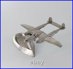 Ashtray WWII Era Lockheed P-38 Vintage